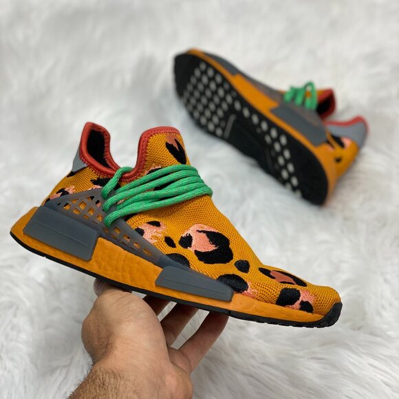 Adidas Nmd R1 Low Mens Running Shoes Animal Print Orange GZ4439 NEW Multi Sz - Picture 1 of 6